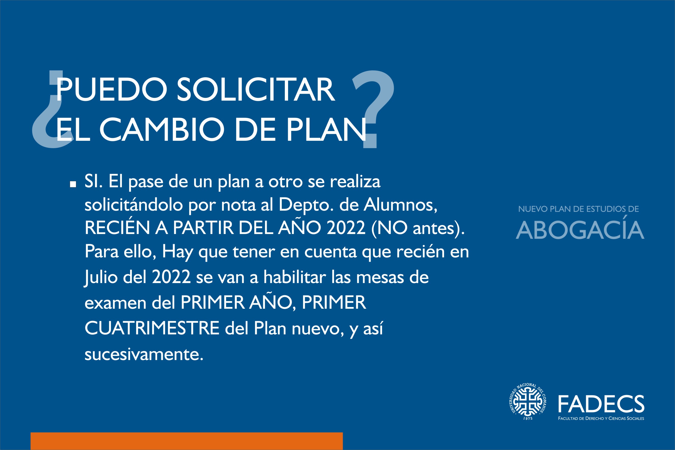 NUEVO PLAN DE ESTUDIOS DE ABOGACÍA